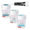 3 colorants alimentaires Bleu des mers + Stylo de gla