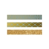 3 masking tapes - bleus & or