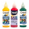 3 peintures repositionnables pour vitres 80 ml - jaune fonc