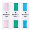 3 rubans de satin 3 m - vert-bleu-rose