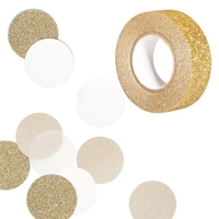 30 confettis beige et dor