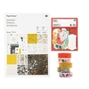 30 feuilles de papier or et argent + 5 masking tape + 8