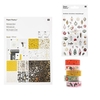 30 feuilles or et argent + 5 masking tape + Stickers en gel No