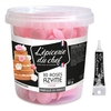 30 roses rose en papier azyme + Stylo de gla