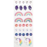 30 stickers 3D - Arc-en-Ciel