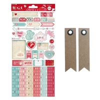 315 stickers fantaisie Amour + 20