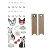 33 stickers 3D Chien
