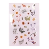 34 autocollants en gel plantes
