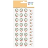 36 stickers ronds calendrier de l