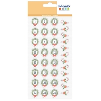 36 stickers ronds calendrier de l