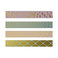 4 masking tapes rose et bleu