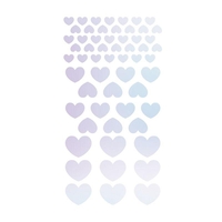 4 stickers holographiques curs