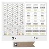 420 stickers dates Bullet journal noir-gris-dor