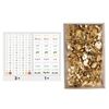420 stickers dates couleurs vives + 150 punaises dor