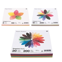 450 feuilles pour origami Basic + Pastel + Fluo 15 x 15 cm