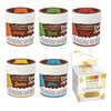5 colorants liposolubles bleu-jaune-rouge-vert-orange + paillettes dor