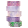 5 masking tapes 1, 5 cm x 10 m - Flou pastel