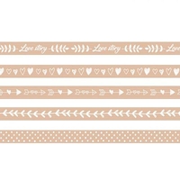 5 Masking Tapes 5 m - Love story kraft