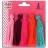 5 maxi pompons en coton 8 cm - Et