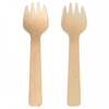 6 fourchettes en bois 10, 5 cm