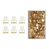 6 pinces double-clip dor