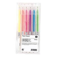 6 stylos gel fluo - 0, 8 mm