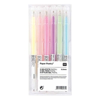 6 stylos gel pastel - 0, 8 mm
