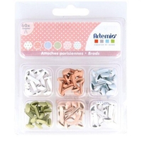 60 attaches parisiennes - couleurs pastel