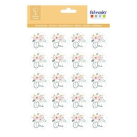 60 stickers ronds Oui
