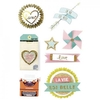 8 stickers fun effet 3D - 5 cm