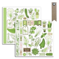 80 stickers verts Potager + 20