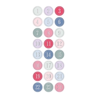 Autocollants Puffies 3D XL calendrier de l