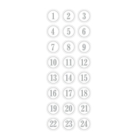 Autocollants Puffies 3D XL Calendrier de l