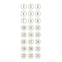 Autocollants Puffies 3D XL Calendrier de l