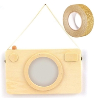 Cadre photo en bois Appareil photo Polaro