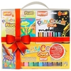Coffret 24 stylos gouache solide Playcolor Basic-Metal-Fluo + 3 gravures