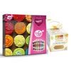 Coffret 6 colorants alimentaires en gel + paillettes dor