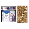 Coffret Papeterie avec Carnet Frenchy + 150 punaises dor