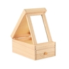 Coiffeuse en bois avec miroir 18 x 12 x 8, 5 cm