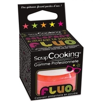 Colorant alimentaire en poudre Corail fluo 3 g