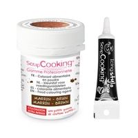 Colorant alimentaire en poudre marron + Stylo gla