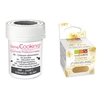 Colorant alimentaire en poudre noir + paillettes dor