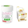 Colorant alimentaire en poudre vert + paillettes dor