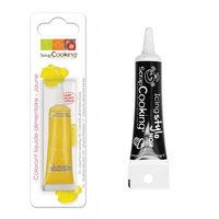 Colorant alimentaire liquide 10 g Jaune + stylo gla