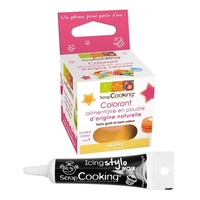 Colorant alimentaire naturel Jaune + Stylo de gla