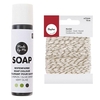 Colorant pour savon vert olive 10 ml + Ficelle dor