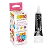 Colorants naturels pourpre-orange-bleu + Stylo de gla