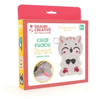 Diamond Painting - porte-monnaie chat - Kit DIY