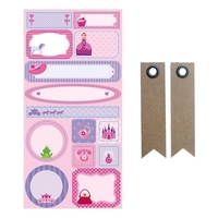 Etiquettes repositionnables Princesse + 20