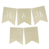 Fanions en bois mariage - Mrs & Mr